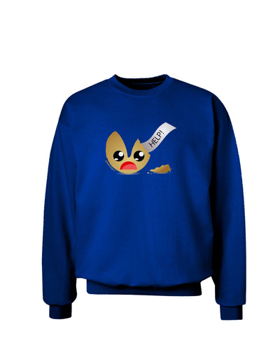 Dismembered Fortune Cookie Adult Dark Sweatshirt-Sweatshirts-TooLoud-Deep-Royal-Blue-Small-Davson Sales