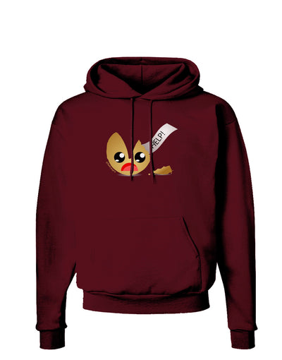 Dismembered Fortune Cookie Dark Hoodie Sweatshirt-Hoodie-TooLoud-Maroon-Small-Davson Sales