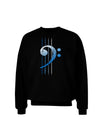 Distressed Bass Strings Adult Dark Sweatshirt-Sweatshirts-TooLoud-Black-Small-Davson Sales