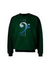 Distressed Bass Strings Adult Dark Sweatshirt-Sweatshirts-TooLoud-Deep-Forest-Green-Small-Davson Sales