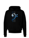 Distressed Bass Strings Dark Hoodie Sweatshirt-Hoodie-TooLoud-Black-Small-Davson Sales