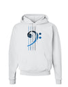 Distressed Bass Strings Hoodie Sweatshirt-Hoodie-TooLoud-White-Small-Davson Sales