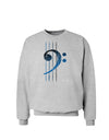 Distressed Bass Strings Sweatshirt-Sweatshirts-TooLoud-AshGray-Small-Davson Sales