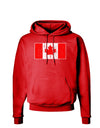 Distressed Canadian Flag Maple Leaf Dark Hoodie Sweatshirt-Hoodie-TooLoud-Red-Small-Davson Sales