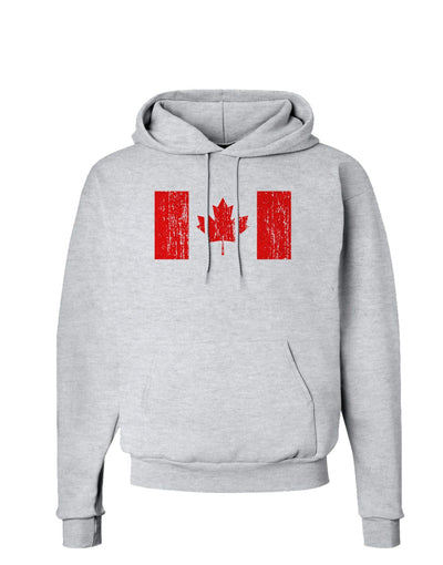 Distressed Canadian Flag Maple Leaf Hoodie Sweatshirt-Hoodie-TooLoud-AshGray-Small-Davson Sales