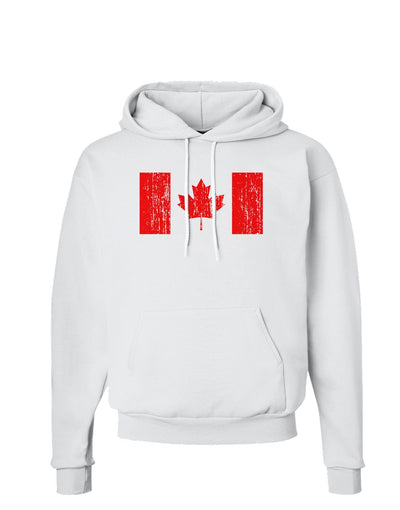 Distressed Canadian Flag Maple Leaf Hoodie Sweatshirt-Hoodie-TooLoud-White-Small-Davson Sales