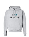 Distressed I Heart Seattle - Heart Flag Hoodie Sweatshirt by TooLoud-hoodie-TooLoud-AshGray-Small-Davson Sales