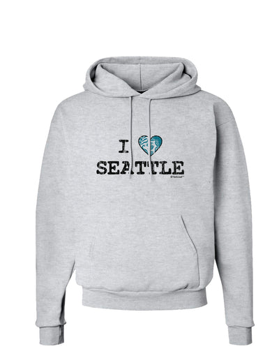 Distressed I Heart Seattle - Heart Flag Hoodie Sweatshirt by TooLoud-hoodie-TooLoud-AshGray-Small-Davson Sales