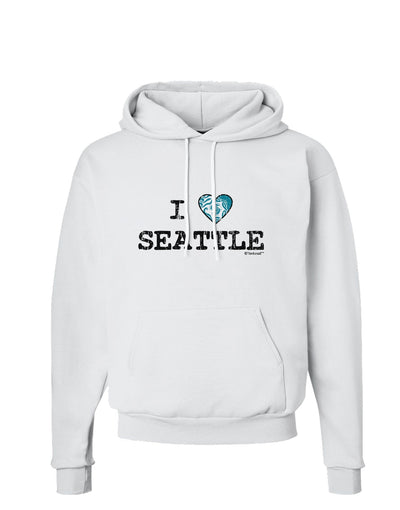 Distressed I Heart Seattle - Heart Flag Hoodie Sweatshirt by TooLoud-hoodie-TooLoud-White-Small-Davson Sales