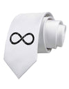 Distressed Infinity Printed White Necktie