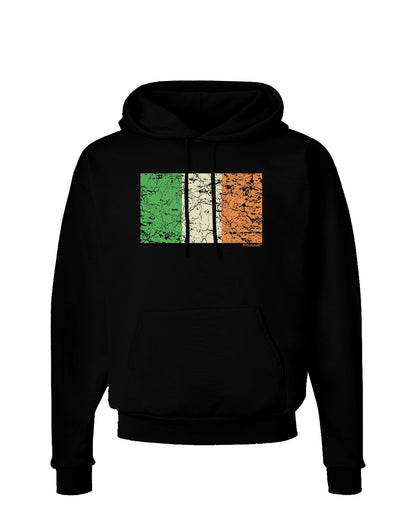 Distressed Irish Flag - Flag of Ireland Dark Hoodie Sweatshirt-Hoodie-TooLoud-Black-Small-Davson Sales