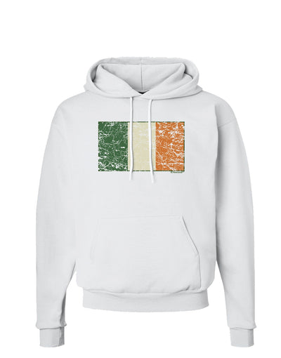 Distressed Irish Flag - Flag of Ireland Hoodie Sweatshirt-Hoodie-TooLoud-White-Small-Davson Sales