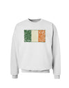 Distressed Irish Flag - Flag of Ireland Sweatshirt-Sweatshirts-TooLoud-White-Small-Davson Sales