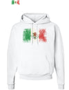 Distressed Mexican Flag Hoodie Sweatshirt-Hoodie-TooLoud-White-Small-Davson Sales