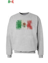 Distressed Mexican Flag Sweatshirt-Sweatshirts-TooLoud-AshGray-Small-Davson Sales