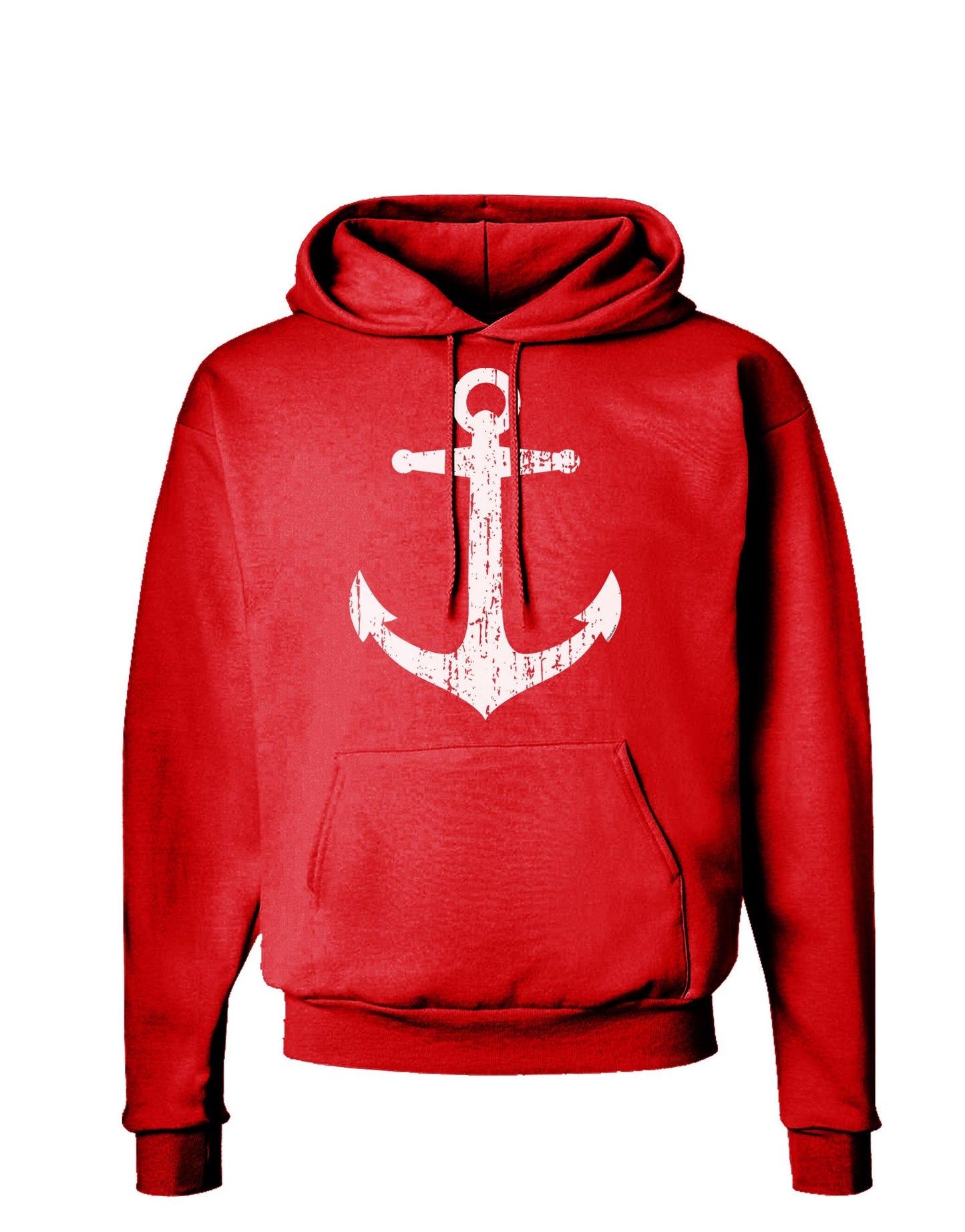 Distressed Nautical Sailor Anchor Dark Hoodie Sweatshirt-Hoodie-TooLoud-Red-Small-Davson Sales