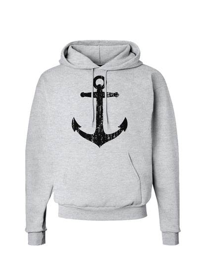 Distressed Nautical Sailor Anchor Hoodie Sweatshirt-Hoodie-TooLoud-AshGray-Small-Davson Sales