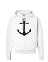 Distressed Nautical Sailor Anchor Hoodie Sweatshirt-Hoodie-TooLoud-White-Small-Davson Sales