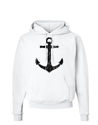 Distressed Nautical Sailor Anchor Hoodie Sweatshirt-Hoodie-TooLoud-White-Small-Davson Sales