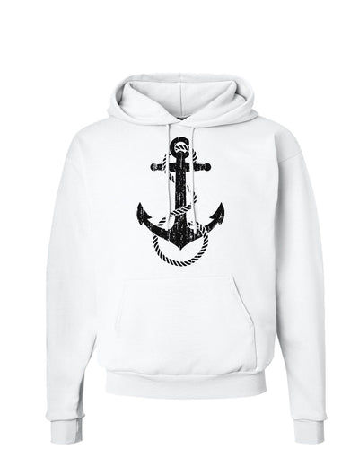 Distressed Nautical Sailor Rope Anchor Hoodie Sweatshirt-Hoodie-TooLoud-White-Small-Davson Sales