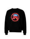 Distressed No Republicans Sign Adult Dark Sweatshirt-Sweatshirts-TooLoud-Black-Small-Davson Sales