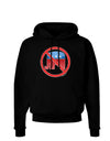 Distressed No Republicans Sign Dark Hoodie Sweatshirt-Hoodie-TooLoud-Black-Small-Davson Sales