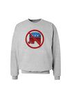 Distressed No Republicans Sign Sweatshirt-Sweatshirts-TooLoud-AshGray-Small-Davson Sales