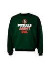 Distressed Pitbulls Aren't Evil Adult Dark Sweatshirt-Sweatshirts-TooLoud-Deep-Forest-Green-Small-Davson Sales