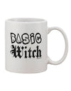 Distressed Printed 11 oz Coffee Mug for the Discerning Witch - TooLoud-11 OZ Coffee Mug-TooLoud-White-Davson Sales