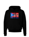 Distressed Puerto Rico Flag Dark Hoodie Sweatshirt-Hoodie-TooLoud-Black-Small-Davson Sales