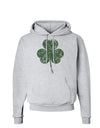 Distressed Traditional Irish Shamrock Hoodie Sweatshirt-Hoodie-TooLoud-AshGray-Small-Davson Sales