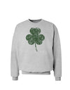 Distressed Traditional Irish Shamrock Sweatshirt-Sweatshirts-TooLoud-AshGray-Small-Davson Sales