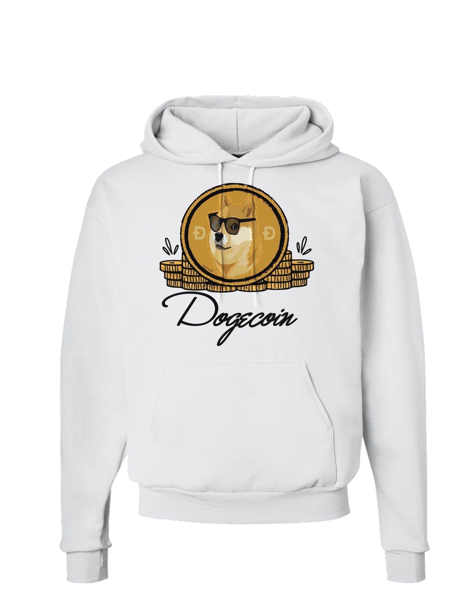 Doge Coins Hoodie Sweatshirt-Hoodie-TooLoud-White-Small-Davson Sales