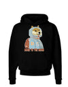 Doge to the Moon Hoodie Sweatshirt-Hoodie-TooLoud-Black-Small-Davson Sales