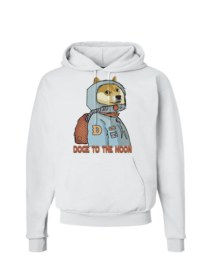 Doge to the Moon Hoodie Sweatshirt-Hoodie-TooLoud-White-Small-Davson Sales
