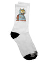 Doge to the Moon - Stylish Dark Adult Socks - TooLoud-Socks-TooLoud-Crew-Ladies-4-6-Davson Sales