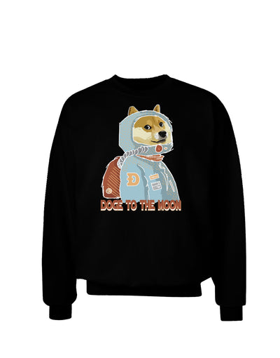 Doge to the Moon Sweatshirt-Sweatshirts-TooLoud-Black-Small-Davson Sales