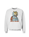 Doge to the Moon Sweatshirt-Sweatshirts-TooLoud-White-Small-Davson Sales