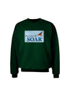 Don't Just Fly SOAR Adult Dark Sweatshirt-Sweatshirts-TooLoud-Deep-Forest-Green-Small-Davson Sales