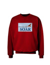 Don't Just Fly SOAR Adult Dark Sweatshirt-Sweatshirts-TooLoud-Deep-Red-Small-Davson Sales