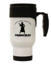 Don't Mess With The Princess Stainless Steel 14oz Travel Mug-Travel Mugs-TooLoud-White-Davson Sales