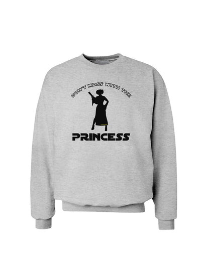 Don't Mess With The Princess Sweatshirt-Sweatshirts-TooLoud-AshGray-Small-Davson Sales