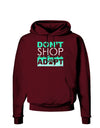 Don't Shop Adopt Dark Hoodie Sweatshirt-Hoodie-TooLoud-Maroon-Small-Davson Sales