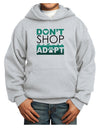 Don't Shop Adopt Youth Hoodie Pullover Sweatshirt-Youth Hoodie-TooLoud-Ash-XS-Davson Sales