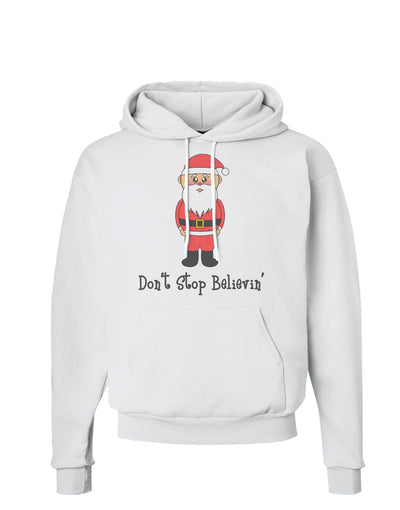 Don't Stop Believin' Santa Christmas Hoodie Sweatshirt-Hoodie-TooLoud-White-Small-Davson Sales