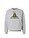 Don't Tread On Me Gadsden Flag Rattlesnake Sweatshirt-Sweatshirts-TooLoud-AshGray-Small-Davson Sales