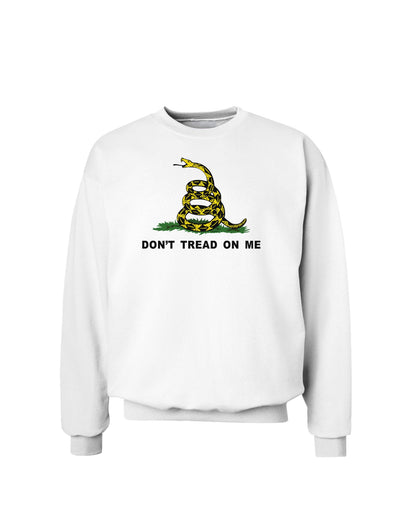 Don't Tread On Me Gadsden Flag Rattlesnake Sweatshirt-Sweatshirts-TooLoud-White-Small-Davson Sales