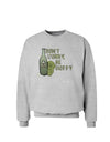 Don't Worry Be Hoppy Sweatshirt-Sweatshirts-TooLoud-AshGray-Small-Davson Sales