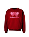 Dos Corazones Unidos Design Adult Dark Sweatshirt by TooLoud-Sweatshirts-TooLoud-Deep-Red-Small-Davson Sales