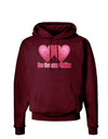 Dos Corazones Unidos Design Dark Hoodie Sweatshirt by TooLoud-Hoodie-TooLoud-Maroon-Small-Davson Sales